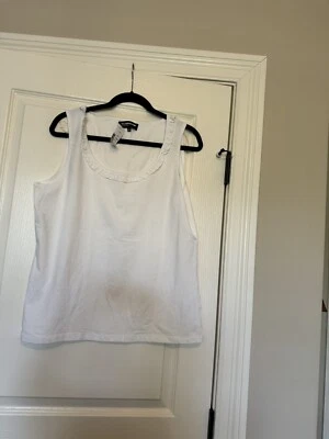 NWT ~ JONES OF NEW YORK COLLECTION RUFFLE EDGE TANK/TOP SIZE XL Foto 1 de 4