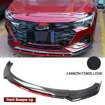 For Chevrolet Traverse Front Bumper Lip Splitter Spoiler Body Kit Carbon Style Foto 1 de 4