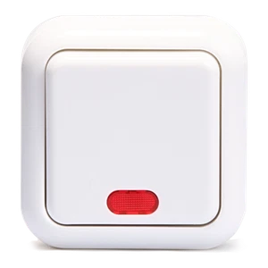 Schalter McPower Finery, 250V/10A, AP, weiß, mit Kontrollleuchte - Bild 1 von 7