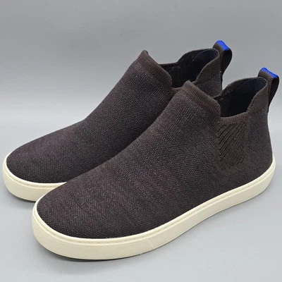 Rothy's Espresso Brown Merino Chelsea Boot Women's Size 8 High Top Ankle Pull On - Image 1 of 4