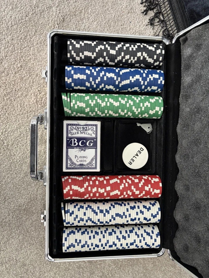 Poker Set With Key Case - Image 1 of 1