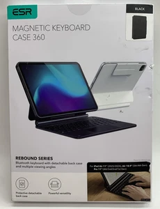 ESR Magnetic Keyboard Case 360 Rebound Series For iPad Air 11 Air 10.9, Pro 11 - Afbeelding 1 van 9