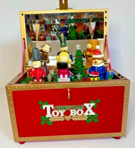 Vintage seltene Maisto Weihnachten animierte Spielzeugkiste 12 Weihnachtslieder ohne Stromkabel - Bild 1 von 14