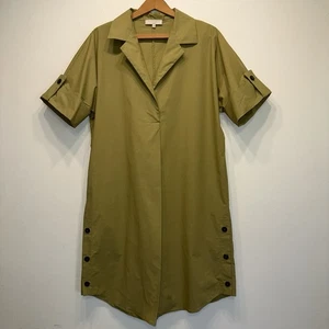 Antonelli Firenze Women Khaki Casual Shirt Dress 42 Italian - Picture 1 of 8