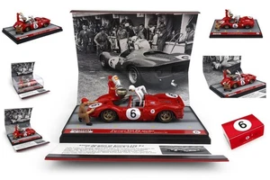 Modellino auto scala 1:43 Brumm FERRARI 330 P4 SPYDER 6H BRANDS HATCH 1967 ra... - Foto 1 di 1