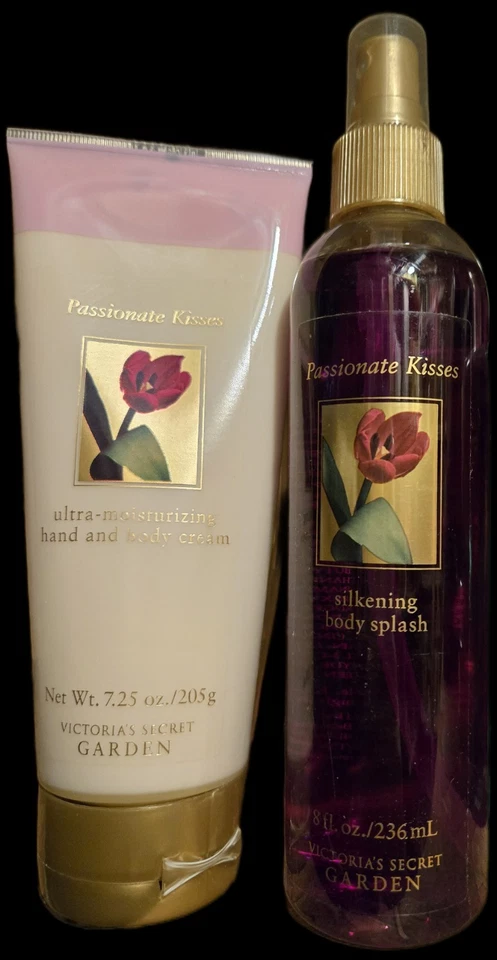 NEW  RARE Victoria's Secret PASSIONATE KISSES Body Hand Cream & Splash Mist set - Image 1 of 1