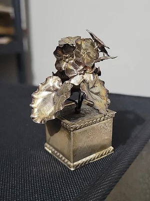 Maceta miniatura de plata esterlina 925 italiana rara vintage Ferrarai 34 g Foto 1 de 4