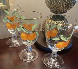 8 LRG EVESHAM Royal Worcester Ice Tea Or Water Goblets/Gold Rims 14 oz-retired - Picture 1 of 15