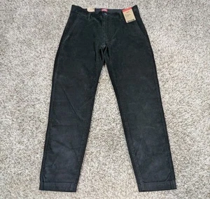 NUOVO Pantalone Levi's Velluto a coste Uomo 29x30 Nero XX Chino Standard Conico Elasticizzato - Foto 1 di 9