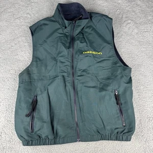 U of O Oregon gilet pile reversibile autorità portuale uomo grande verde/blu navy - Foto 1 di 12
