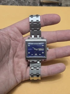 Vintage Seiko 6119-5000 Automatic 1971 TV Case Blue Dial Watch Works! Verkauft wie besehen - Bild 1 von 10