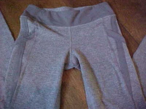IVIVVA GIRLS SIZE 10 GRAY LONG LEGGINGS PANTS RUNNING ATHLETIC - Picture 1 of 8