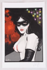 Jimmy Palmiotti signierter Druck aus der Kickstarter-Kampagne, 2013, 6,5" x 10", nackt - Bild 1 von 4