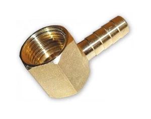 Conector de ángulo de manguera de gas 1/2" x 9 mm codo propano butano - Imagen 1 de 1