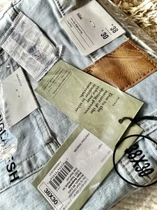 NEW Good Fellow & Co. •Premium Light Denim Men’s Pants 38W 30L Slim Tapered Leg - Picture 1 of 16