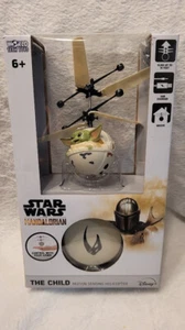 Star Wars Mandalorian the Child Motion Sensing Flying Helicopter New Baby Yoda - Picture 1 of 4