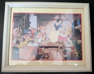 1994 Disney Store Exclusive Commemorative Snow White Lithograph Comes with Frame - Picture 1 of 2