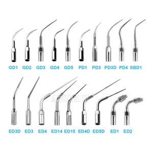 Punta escaladora ultrasónica dental 19 tipos Perio Endo apta para pieza de mano SATELEC NSK - Imagen 1 de 25