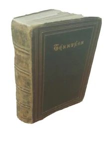 Rare Vintage Alfred Tennyson The Poetical Works Gilded Pages Decorative Art - Picture 1 of 11