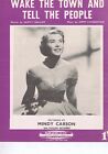 MINDY CARSON	Wake the twon & tell the people	ORIGINAL VINTAGE OLD SHEET MUSIC	 	
