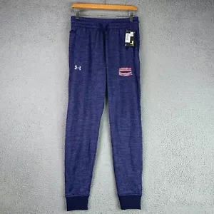 Under Armour Pants Mens Medium Blue Loose American University Joggers Sweatpants - Picture 1 of 17