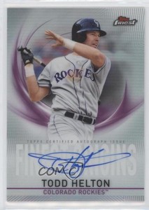 2019 Topps Finest Finest Origins Auto Todd Helton #FOA-TH Auto