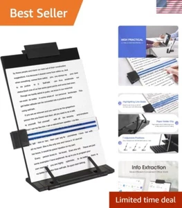 Ergonomic Document Holder Stand with 7 Positions - Sturdy Metal Design - Picture 1 of 10