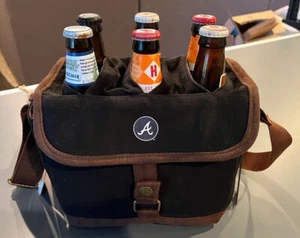 Atlanta Braves Beer Caddy Black Legacy 6 Pack - Picture 1 of 4