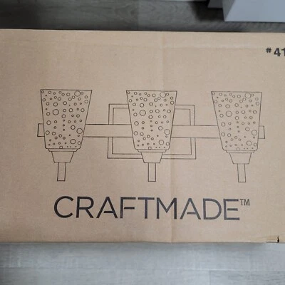 Tocador de tres luces hecho a mano 41903-ESP-CS nuevo 21,5" moderno 60 W Foto 1 de 4