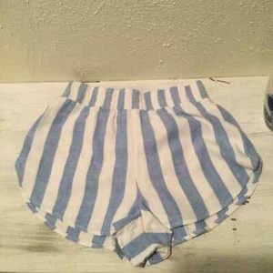 Forever 21 blue and white striped shorts Women size Small - Picture 1 of 6