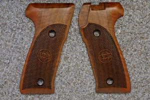 CUSTOM DESIGN AND MAKE WALNUT GRIPS FITS ASTRA A80 A90-A100 L@@K FOR VARIATIONS - Picture 1 of 5