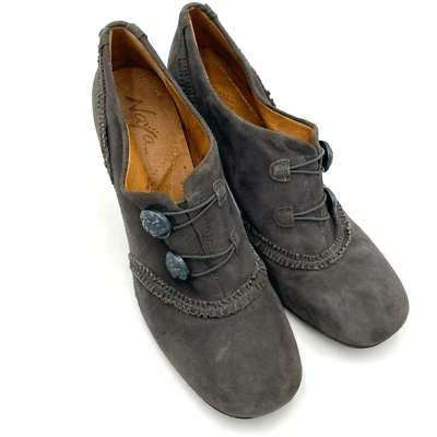Naya Emily 49414020 Grey Leather Heels Pump Shoes Button Details Women Size 8.5M - Image 1 of 4