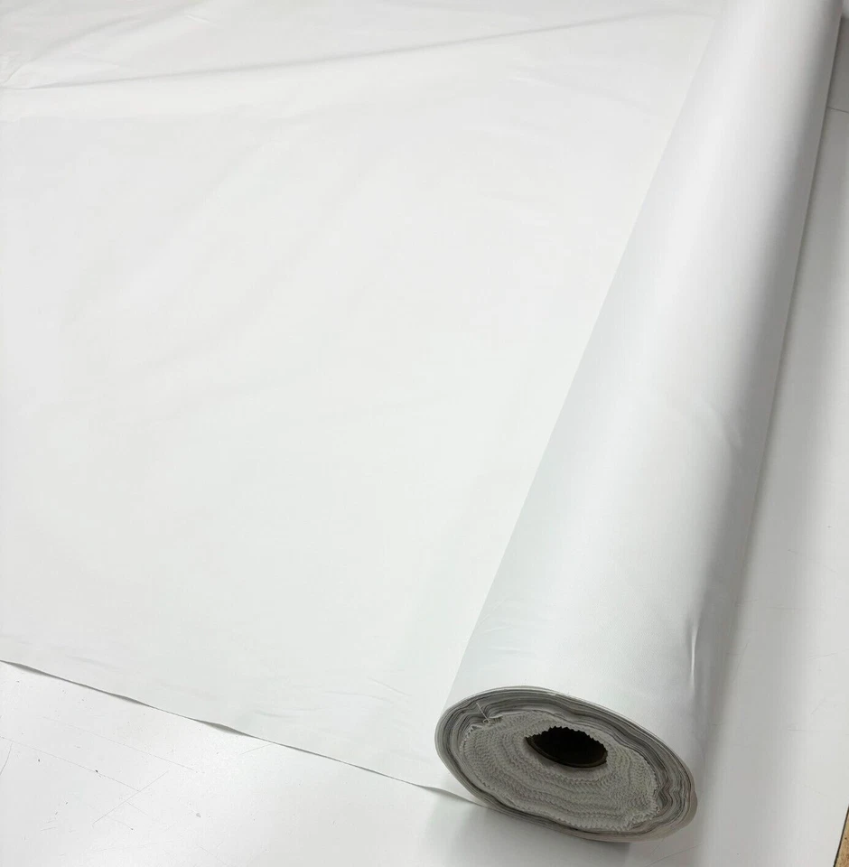 BRIGHT WHITE DOWN PROOF TICKING PILLOW FEATHER PROOF COTTON FABRIC BY YARD 63"W - Image 1 of 4