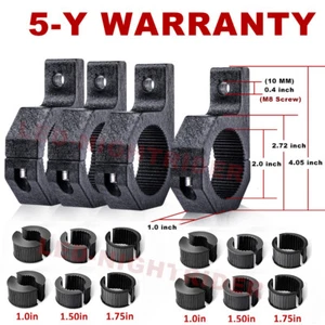 4x For 2017+ Can-Am Maverick X3 2" Mounting Brackets Clamp LED Light Bar ATV UTV - Picture 1 of 12