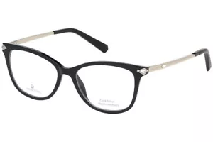 Swarovski SK 5284 SW5284 001 Black Plastic Eyeglasses Frame 50-15-140 SK5284 RX - Picture 1 of 4