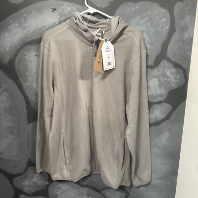 SUDADERA CON CAPUCHA AVALANCHE PARA HOMBRE CREMALLERA COMPLETA NUEVA CON ETIQUETAS GRIS LIGERA Y ELEGANTE L&S Foto 1 de 4