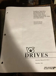 Reliance VFD service manual D2-3166-3 VS Drives - Picture 1 of 4