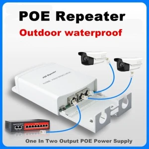 Interruptor Poe Extensión Red Repetidor Extensor POE Impermeable Exterior 200m - Imagen 1 de 21