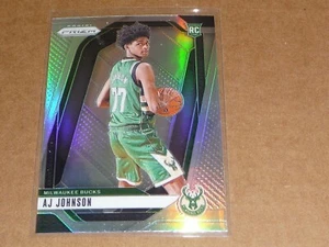 2024/25 Panini Prizm AJ JOHNSON SILVER PRIZM RC/ROOKIE BUCKS #251 K9026 - Imagen 1 de 1
