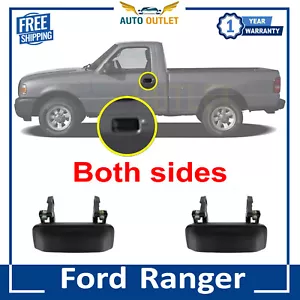 New Front Metal Door Handles Textured LH & RH Side Set For 1998-2011 Ford Range - Foto 1 di 5