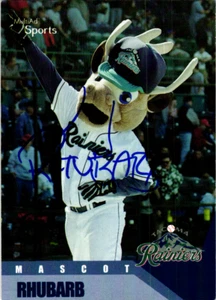 Rhubarb Signed 2002 MultiAd Sports Tacoma Rainiers #1 Mascot - Picture 1 of 2