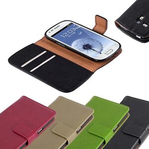Case for Samsung Galaxy S3 MINI Protection Wallet Cover Magnetic Luxury Book