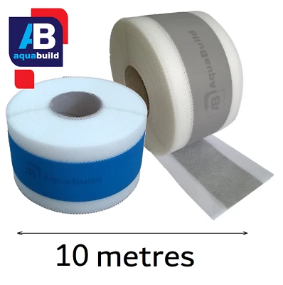 10 Metres Waterproof Tanking Tape Fleece-backed Wet Room System Aqua Shower Seal