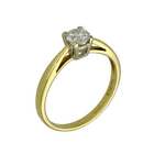 18ct Yellow Gold Diamond Solitaire Engagement Ring - 0.50ct