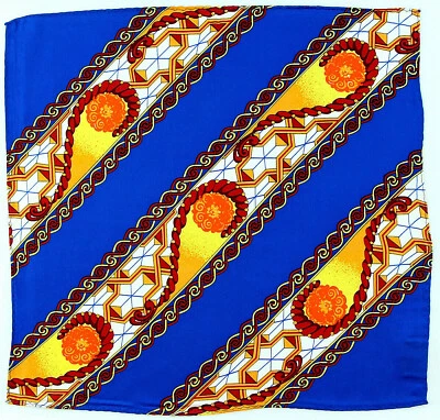 Men's Dress Pocket Square Handkerchief Rush Limbaugh Brand Silk Blue Hanky - Image 1 of 3