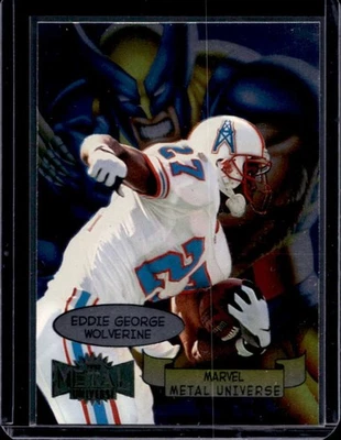 1997 Skybox Metal Universe Eddie George Marvel #4 - Image 1 of 2