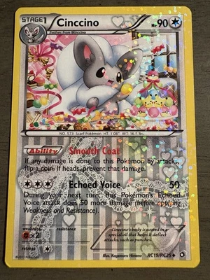 2013 Pokemon Cinccino RC19/RC25 Legendary Treasures: Radiant Collection Holo NM - Image 1 of 2