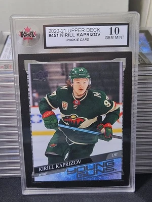 20-21 Upper Deck Kirill Kaprizov Young Guns Rookie 🚨🚨 KSA 10 Pristine Gem Mint - Image 1 of 2