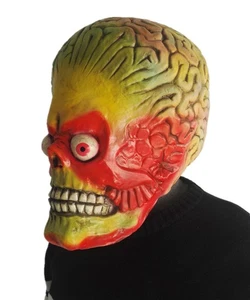 Disfraz de Halloween Fiesta Accesorios Adulto Marciano Extraterrestre Máscara Látex Máscara Espeluznante - Imagen 1 de 3