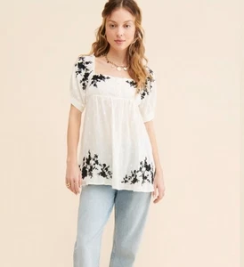 Free People Boho Tunika Medium Arlo bestickt - Bild 1 von 7
